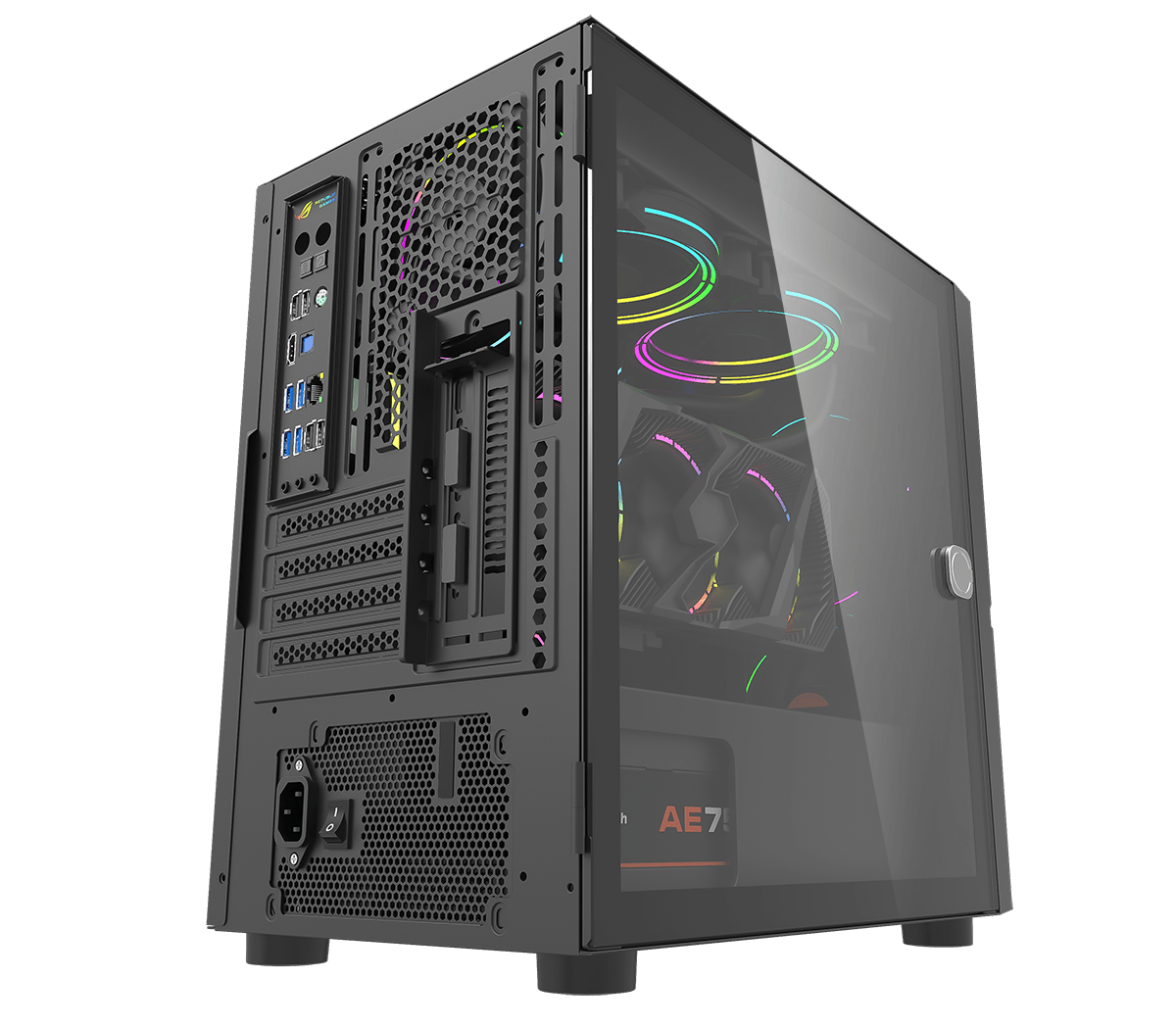 DLM24 MATX PC Case Black