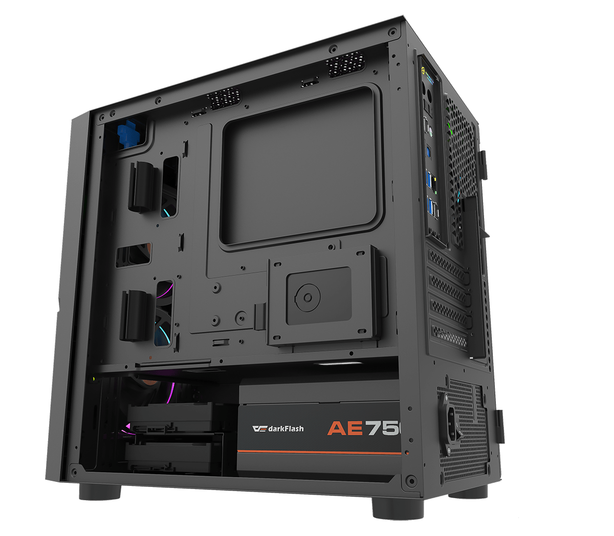 DLM24 MATX PC Case Black