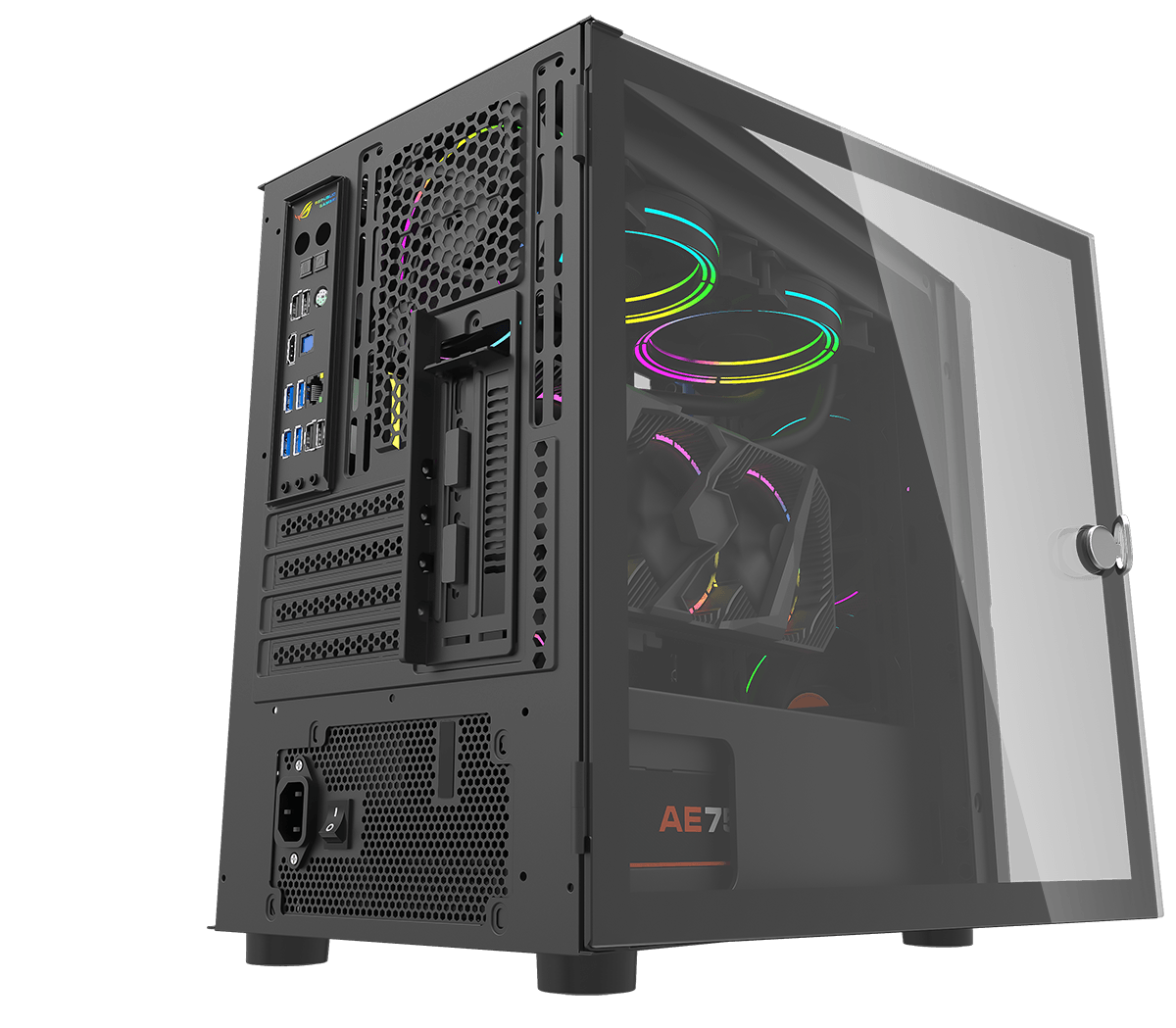 DLM24 MATX PC Case Black