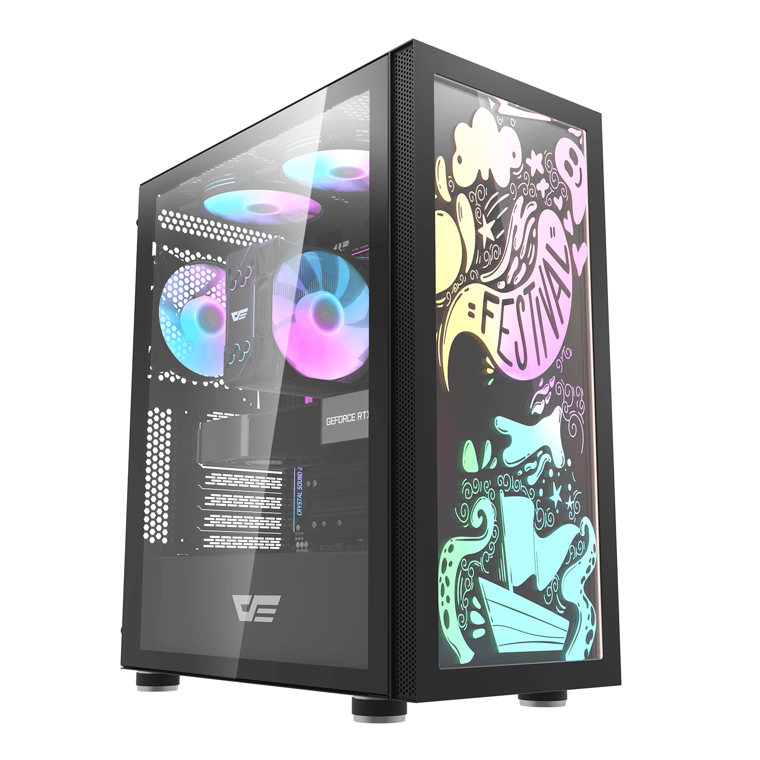 DK210 Graffiti ATX PC Case