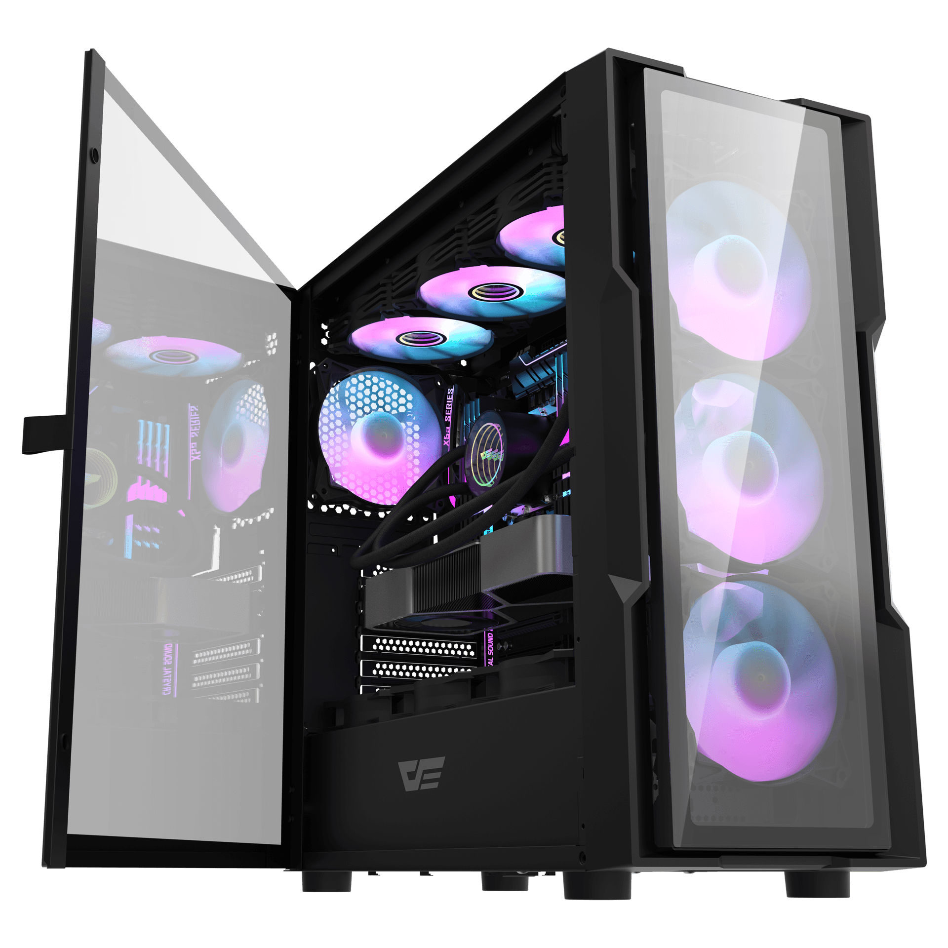 DK431 Glass E-ATX PC Case