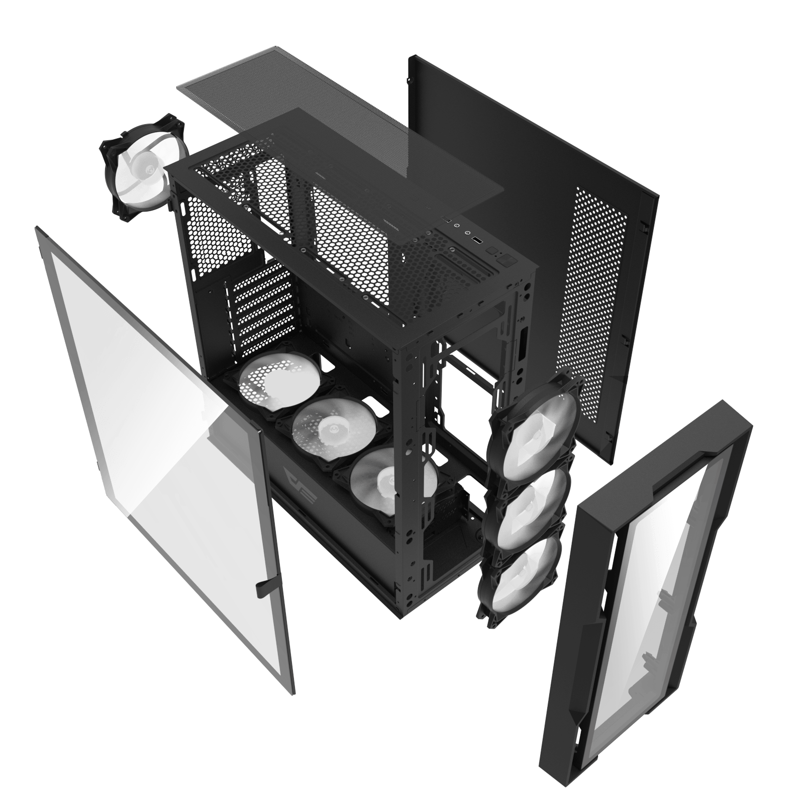 DK431 Glass E-ATX PC Case