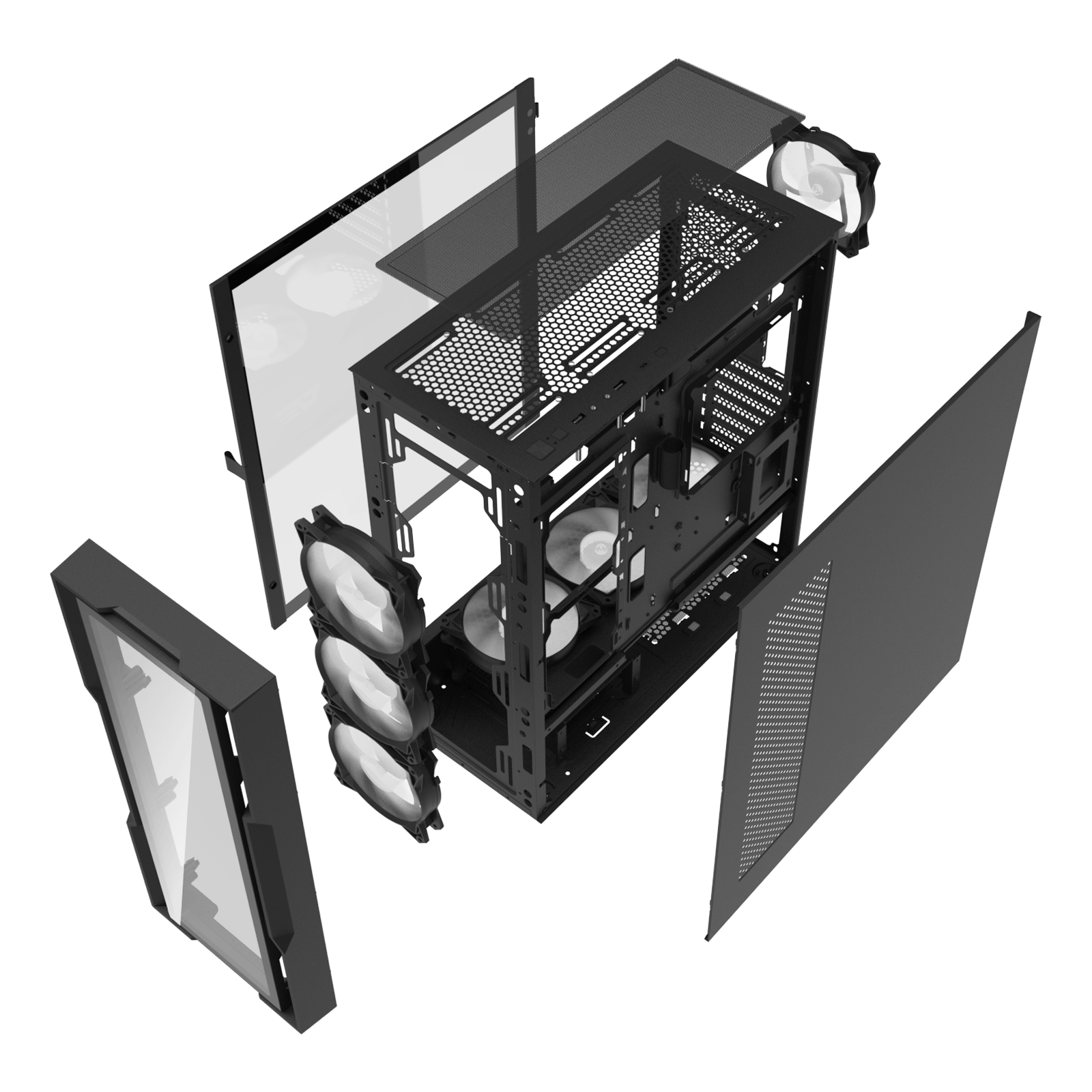 DK431 Glass E-ATX PC Case