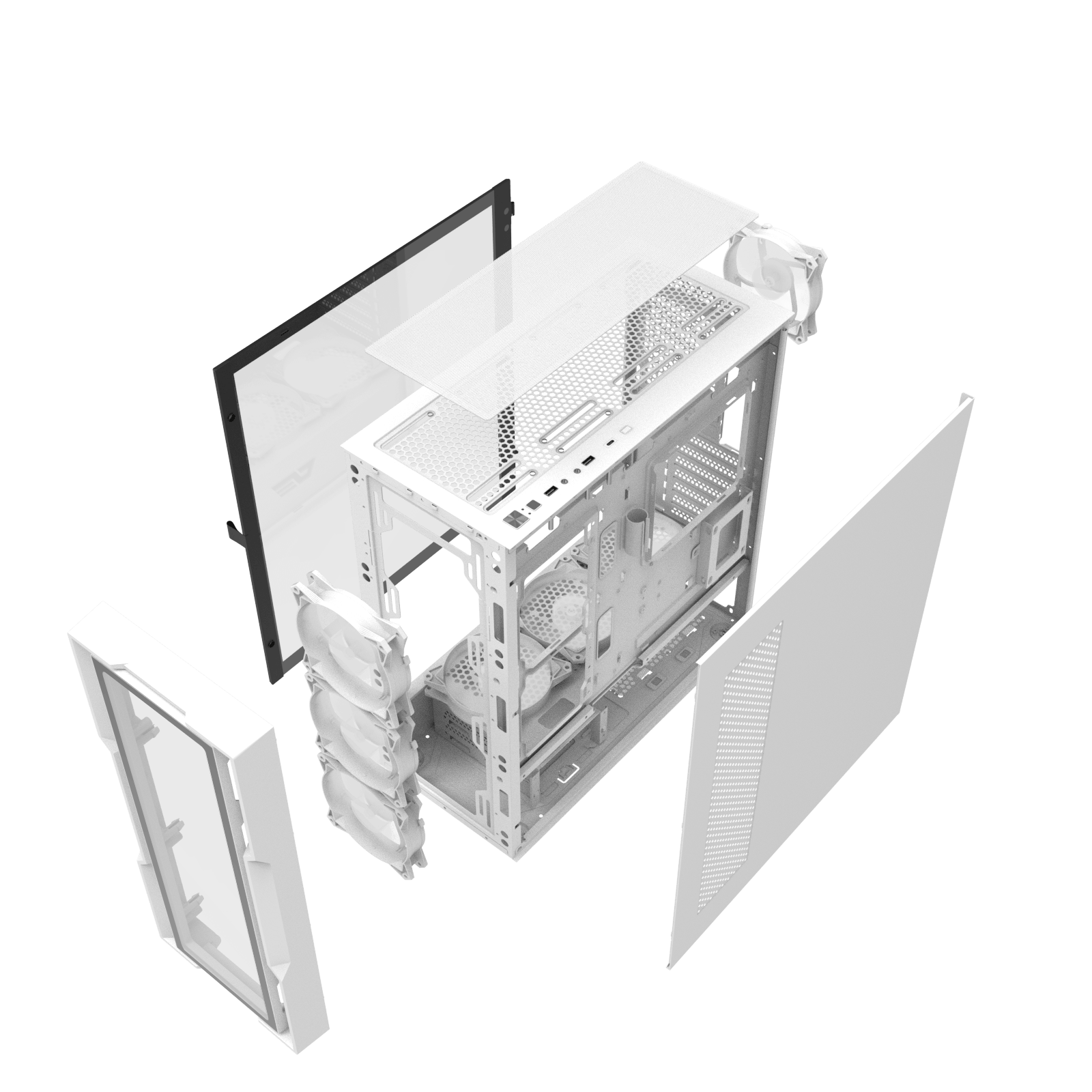 DK431 Glass E-ATX PC Case