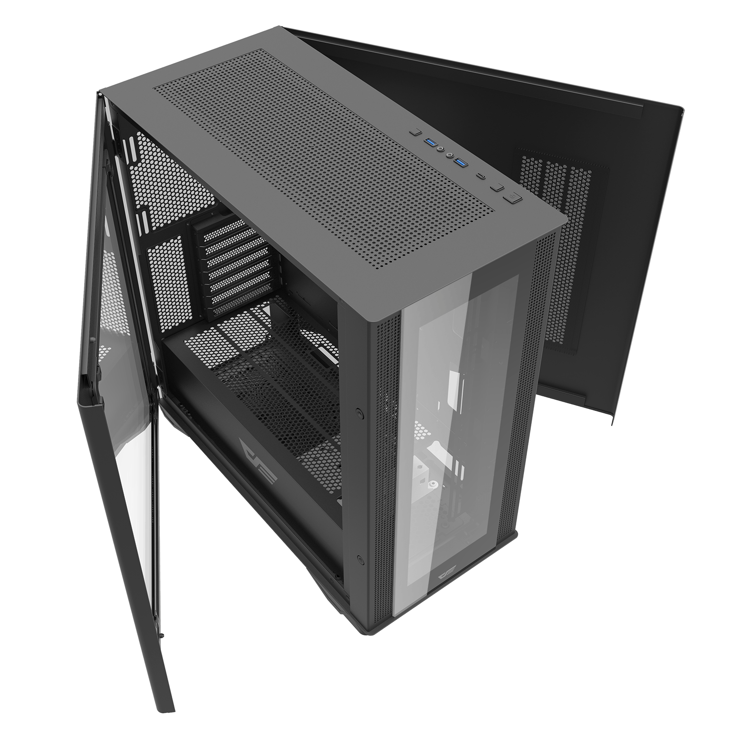 DLX200 GLASS EATX PC Case