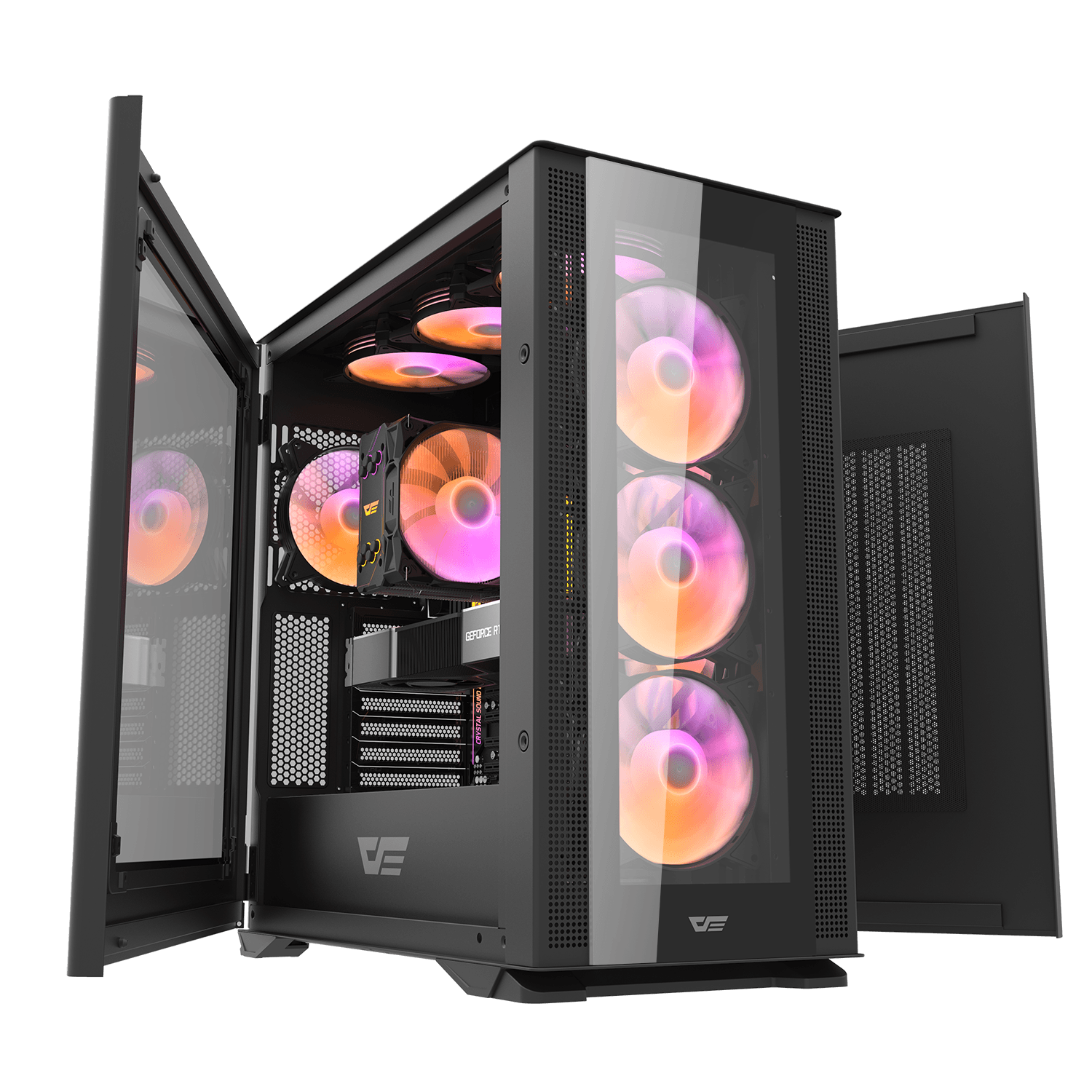 DLX200 GLASS EATX PC Case