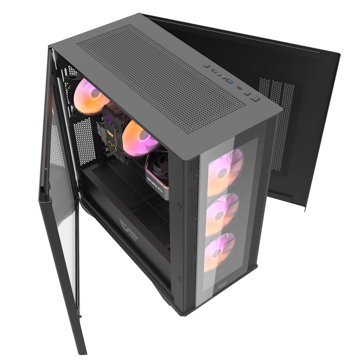 DLX200 GLASS EATX PC Case