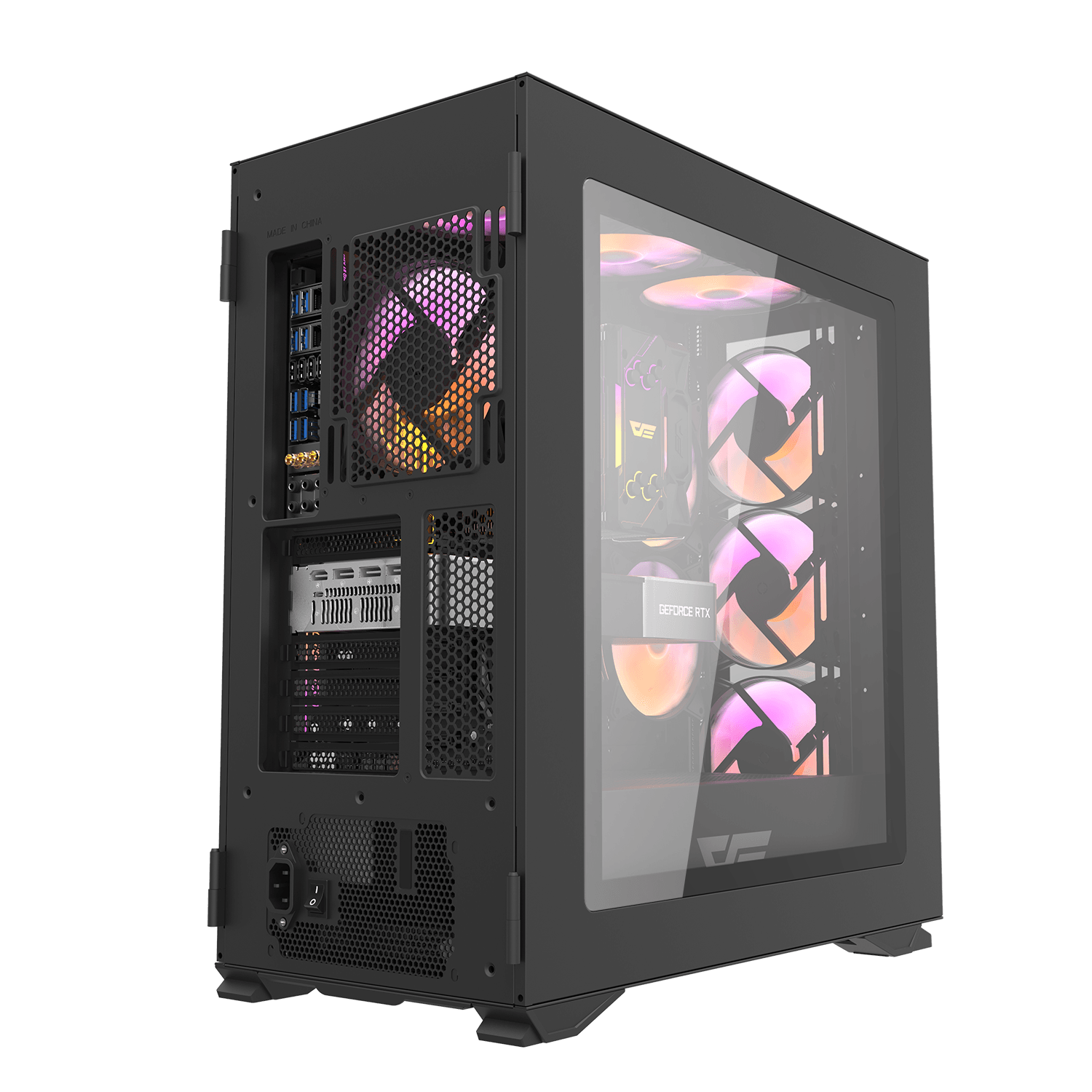 DLX200 GLASS EATX PC Case