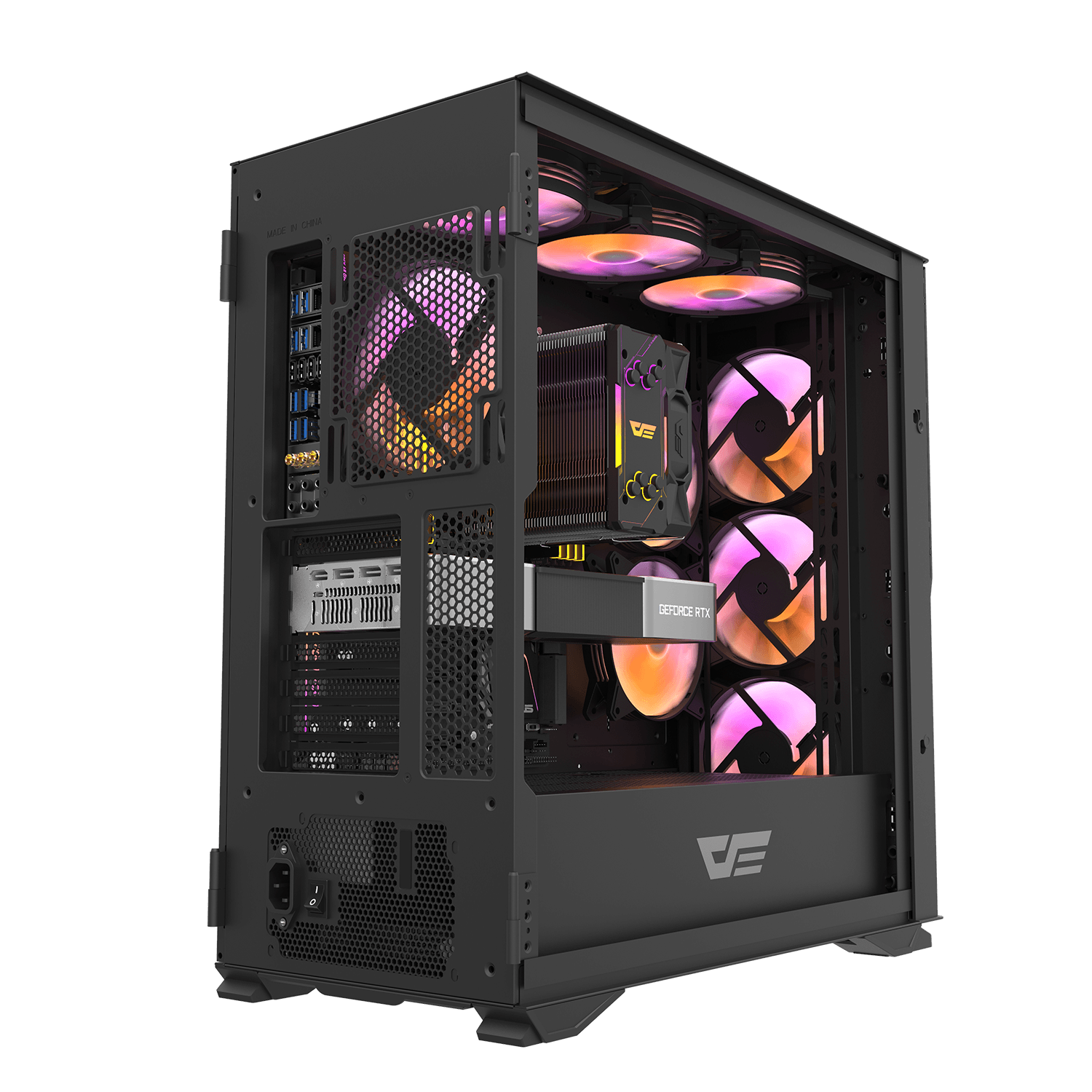 DLX200 GLASS EATX PC Case