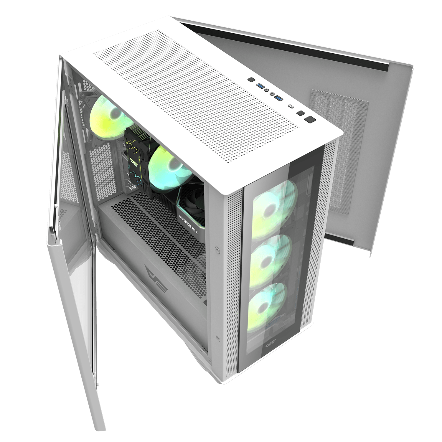 DLX200 GLASS EATX PC Case