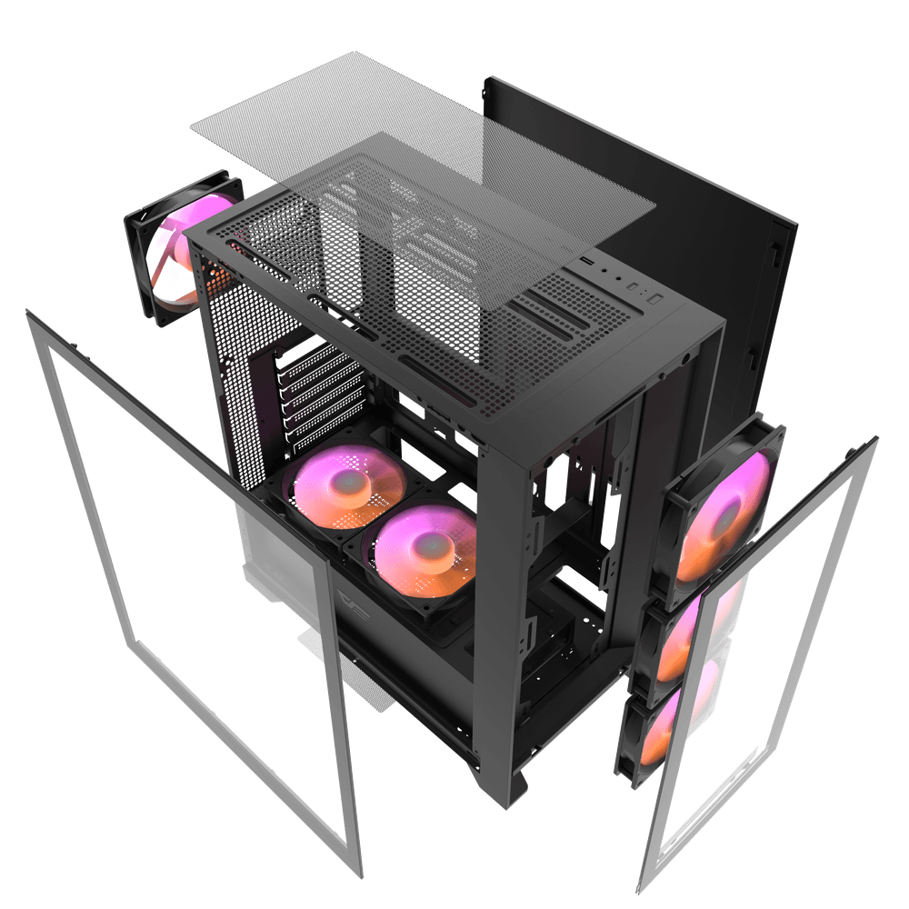 DRX70 Glass ATX PC Case