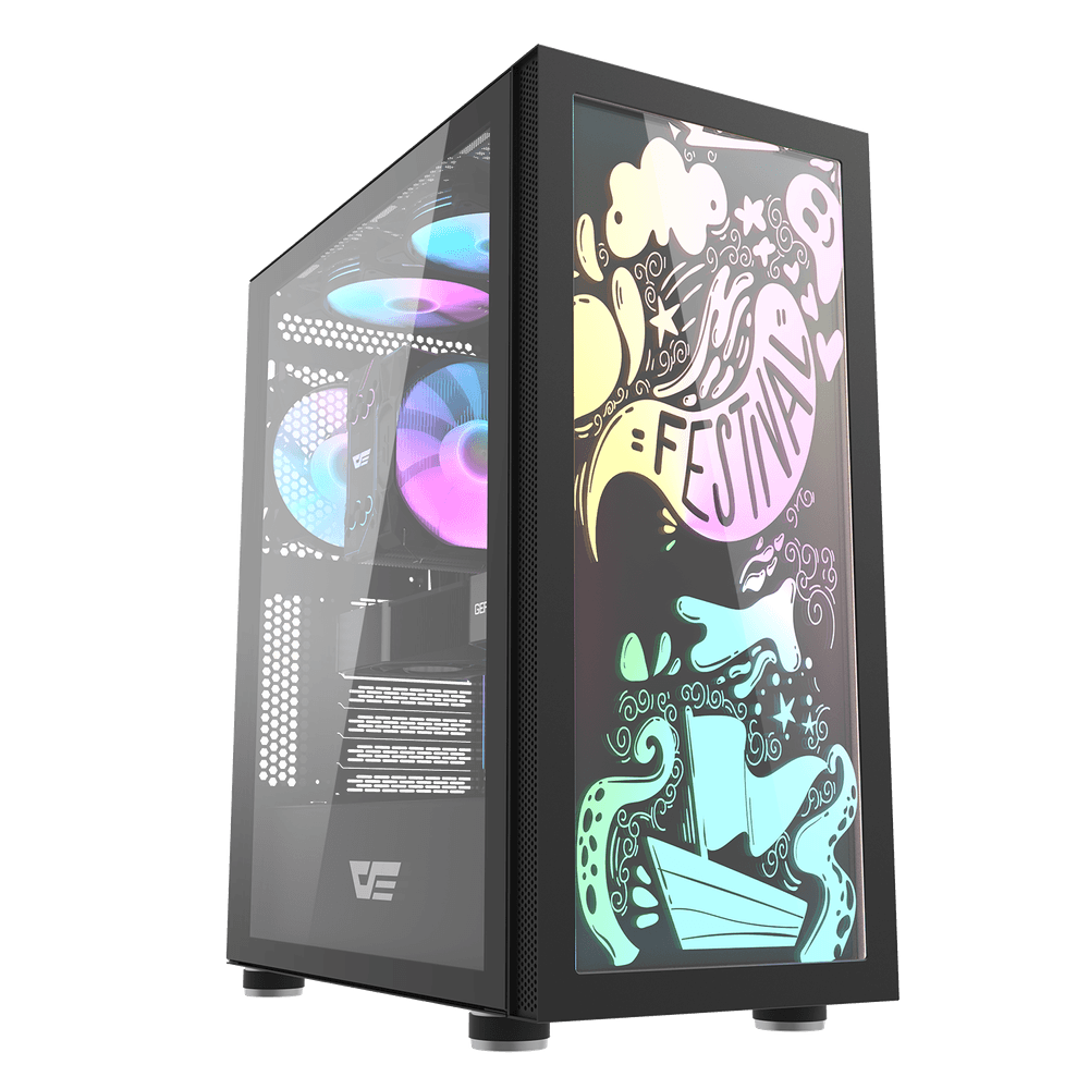 DK210 Graffiti ATX PC Case